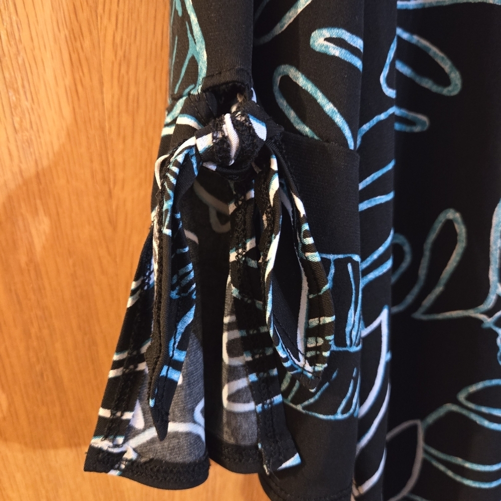 Clara Sun Woo Tropical Leaf Blouse Top - Picture 2 of 4